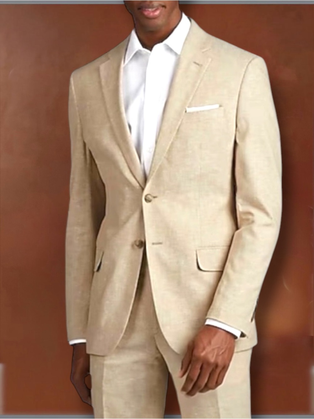 New! Jos. A. Bank Linen Silk Blend Tailored Fit Sport Coat Size 42 L